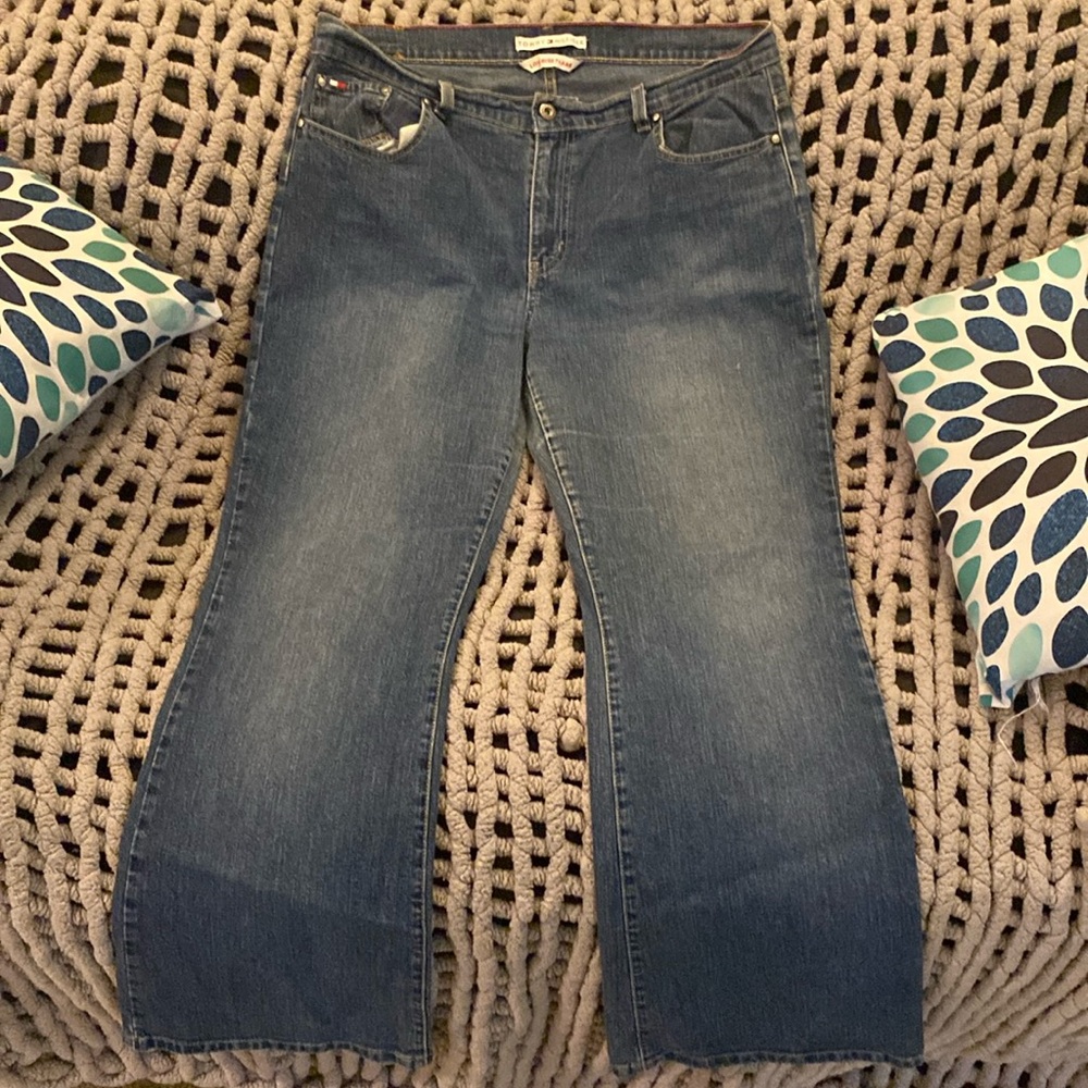 Tommy Hilfiger Low Rise Flare Jeans - Size 14 - $15